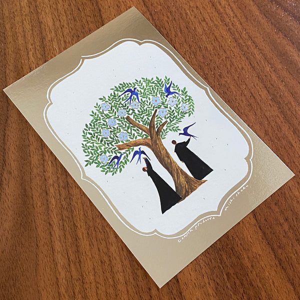 Nishi Shuku Postcard, Silver Tree | 西淑明信片