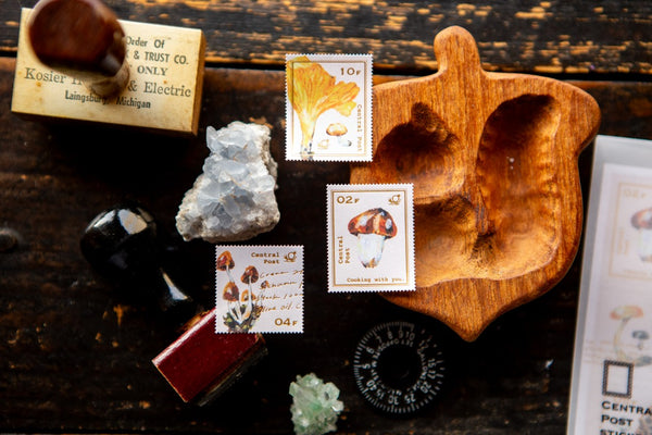 Ours Postage Stamps Sticker, Mushroom Recipe | 漢克 x 庫巴郵票貼紙 野菇餐桌