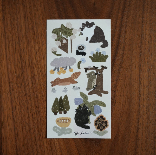 Ivy Snow Sticker, Green Forest Life | 森空貼紙, 森林裡的一切