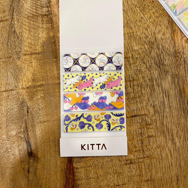 King Jim KITTA Washi Strips, Basic | 錦宮 KITTA和紙標籤貼紙 基礎系列