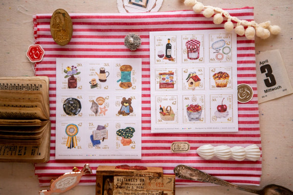 Ours Postage Stamps Sticker, The Gift | 漢克 x 庫巴郵票貼紙 禮物