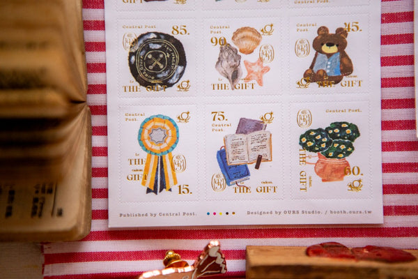 Ours Postage Stamps Sticker, The Gift | 漢克 x 庫巴郵票貼紙 禮物