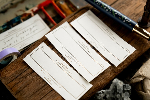 Ours Letterpress Label Book, From Heart | 漢克 x 庫巴 活版便箋本