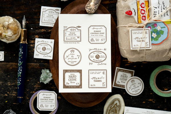 Ours Letterpress Label Book, Grocery Label | 漢克 x 庫巴 活版便箋本, 雜貨店
