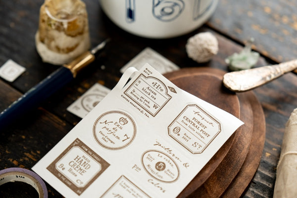 Ours Letterpress Label Book, Grocery Label | 漢克 x 庫巴 活版便箋本, 雜貨店