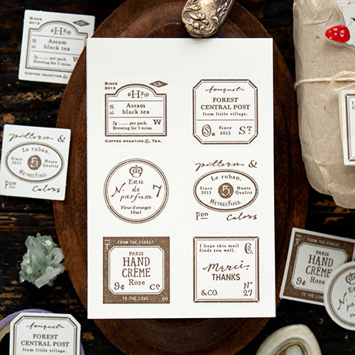 Ours Letterpress Label Book, Grocery Label | 漢克 x 庫巴 活版便箋本, 雜貨店