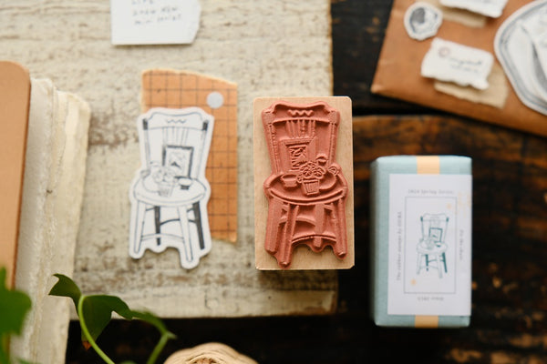 Ours Stamp, On the Chair | 漢克 x 庫巴印章 生活的一角, 椅子