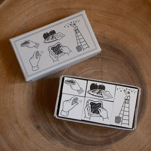 Rakui Hana Stamp Set, Fruits Basket