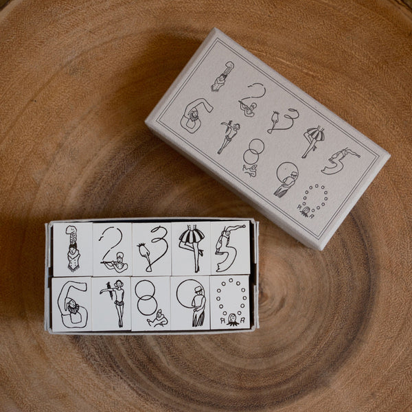 Rakui Hana Stamp Set, Number Circus