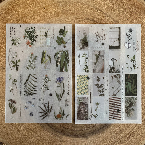 Somesortof.fern Print-On Transfer Sticker, Days with Leaves | 羊君轉印貼紙, 綠