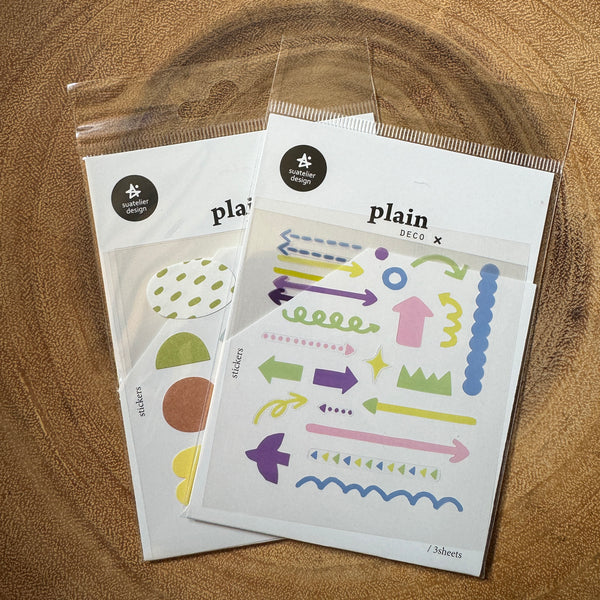 Suatelier Plain Deco Sticker, Irregular | Suatelier Plain Deco 貼紙