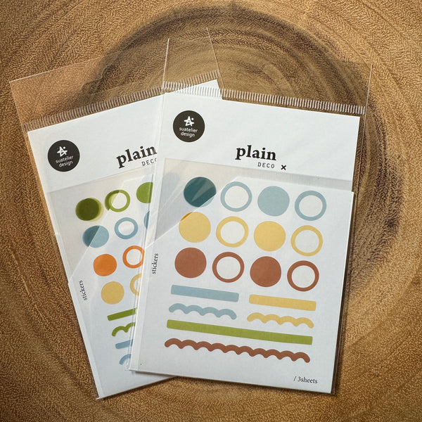 Suatelier Plain Deco Sticker, Transparent | Suatelier Plain Deco 貼紙