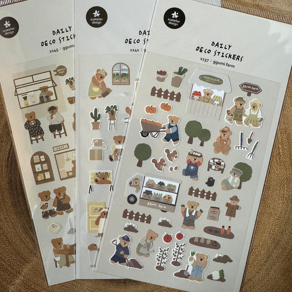 Suatelier Sticker, Daily Deco ggumi | Suatelier貼紙