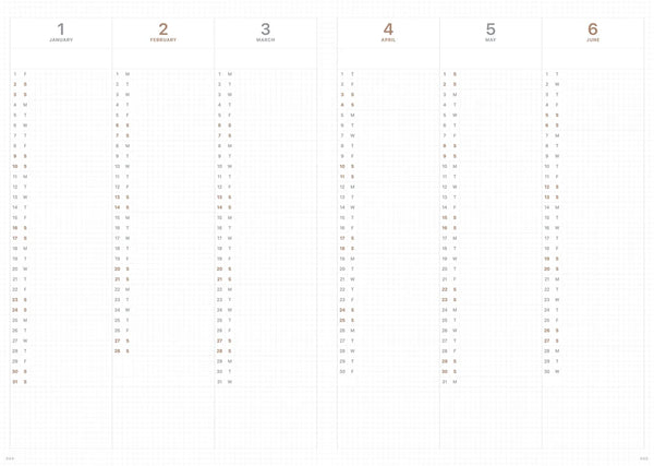 [Pre-Order] Take A Note 2027 Medium Weeks Planner B6