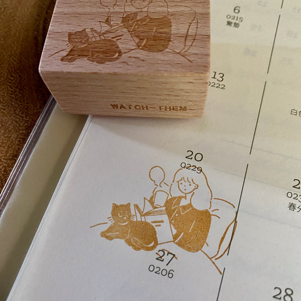 WATCH-THEM Stamp, Reading | 他山觀匠 印章, 閱讀