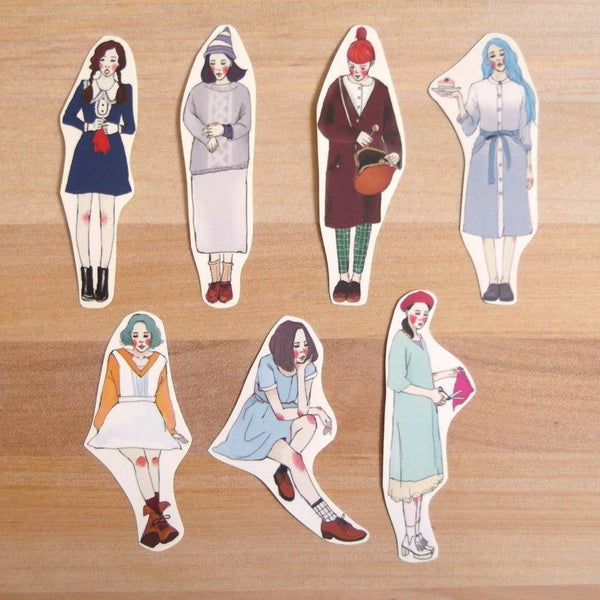 La Dolce Vita Flake Stickers | 甜蜜生活女孩貼紙