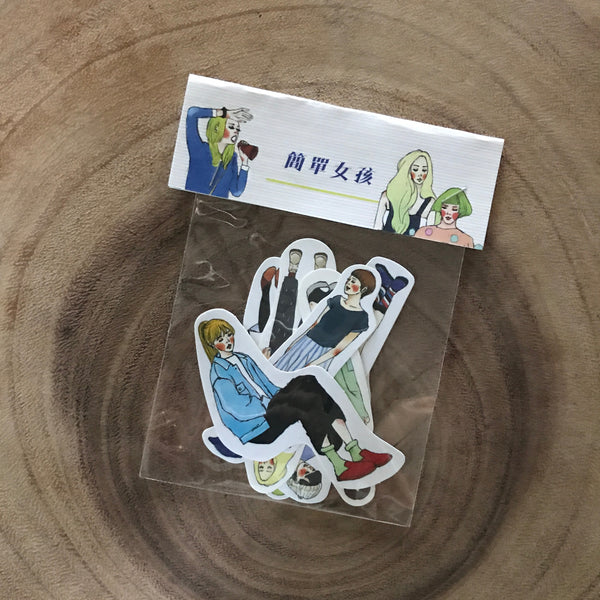 La Dolce Vita Flake Stickers | 甜蜜生活女孩貼紙