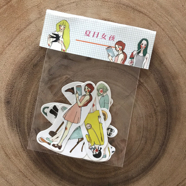 La Dolce Vita Flake Stickers | 甜蜜生活女孩貼紙