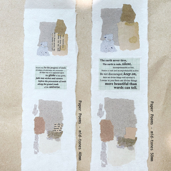 Asteroid B-610 Washi Tape, Paper Poems Series, 40mm | 小行星B610紙膠帶 紙的詩歌系列, 40mm