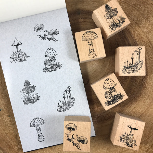 Lin Chia Ning Fungus Stamp Set | 吉 菌菇系列印章