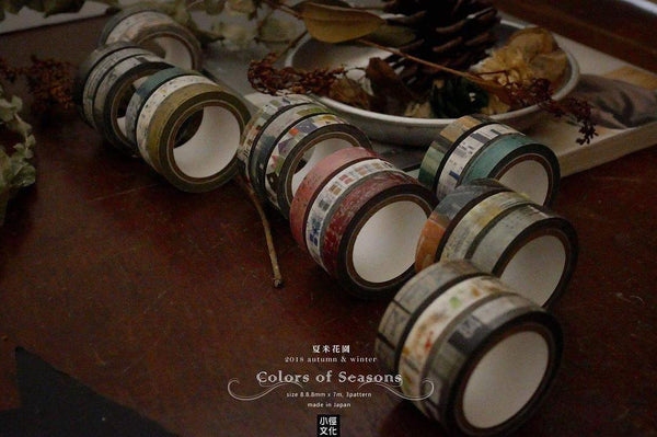 Chamil Garden Washi Tape Colors of Seasons | 小徑文化 x 夏米花園 季色