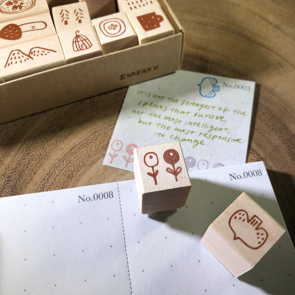 Evakaku Everyday Stamp Set | 小島匠所 日常印章