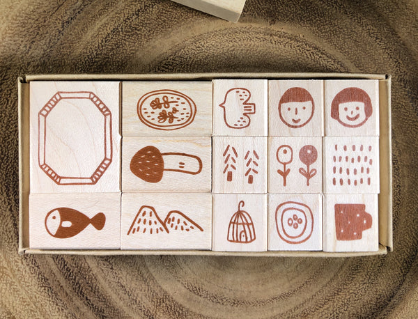 Evakaku Everyday Stamp Set | 小島匠所 日常印章