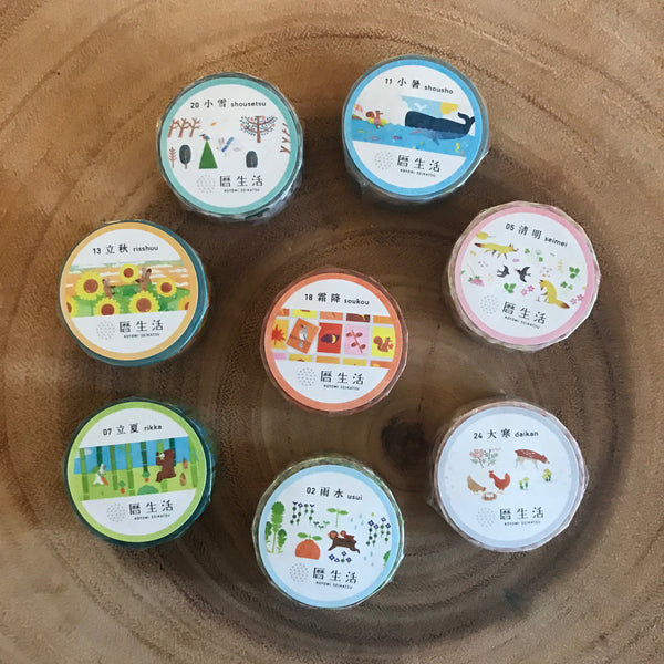 Tsukino Masking Tape Moon Story Series | 曆生活 月的紙膠帶