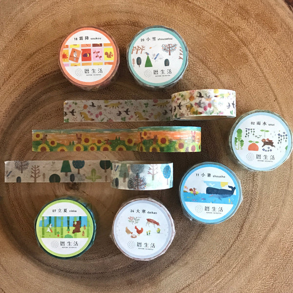 Tsukino Masking Tape Moon Story Series | 曆生活 月的紙膠帶