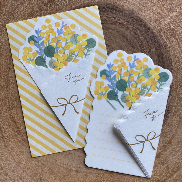 Furukawa Shiko Wa-Life Mini Letter Set, Bouquet Series | 古川紙工 Wa-Life 花束造型便箋組
