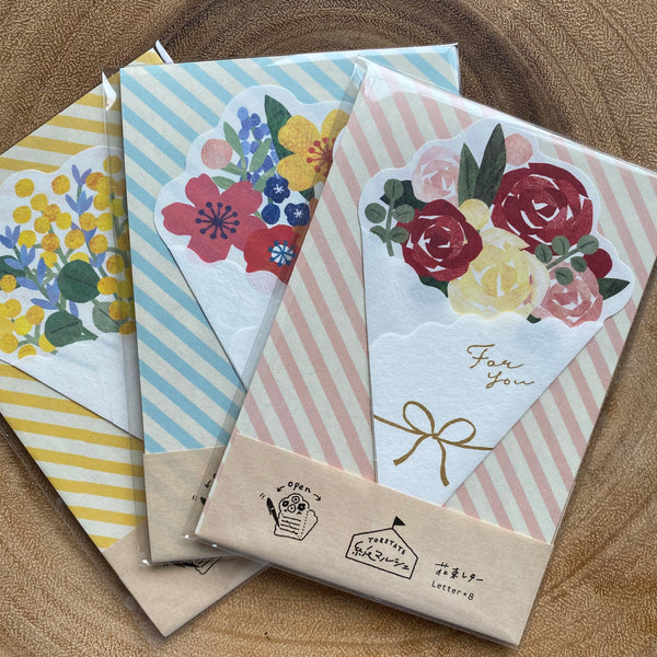 Furukawa Shiko Wa-Life Mini Letter Set, Bouquet Series | 古川紙工 Wa-Life 花束造型便箋組