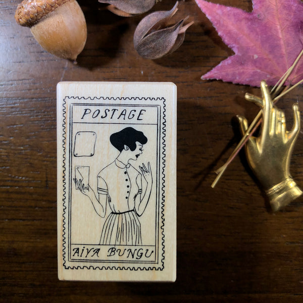 La Dolce Vita Aiya Bungu Stamp, Post | 甜蜜生活愛治文具房印章，郵寄女孩