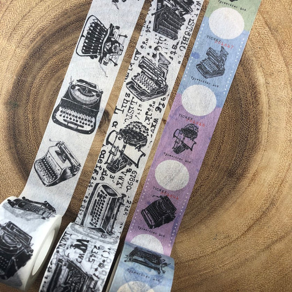 Wali Studio Typewriter Washi Tape Vol. 2 | 瓦力工作室 紙膠帶 打字機Vol. 2