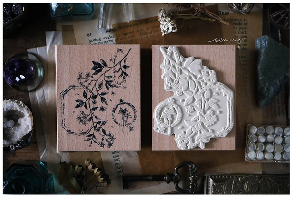 Lin Chia Ning Rubber Stamp Set, Dried Flower B | 吉 橡皮印章組, 乾燥花 B