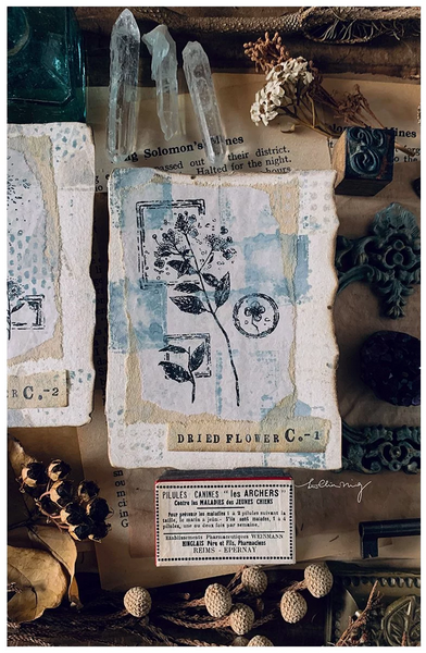 Lin Chia Ning Rubber Stamp Set, Dried Flower C | 吉 橡皮印章組, 乾燥花 C