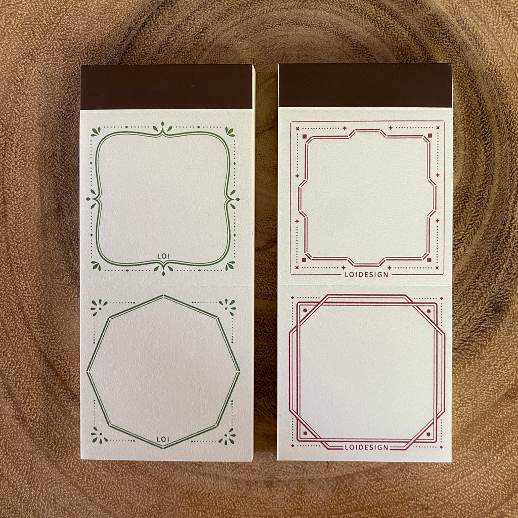 Loidesign Memo Pad, Frame | 樂意便簽本 – a blank note