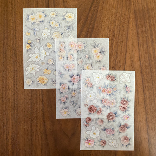 Loidesign Print-On Transfer Sticker, Camellia | 樂意轉印貼紙, 椿