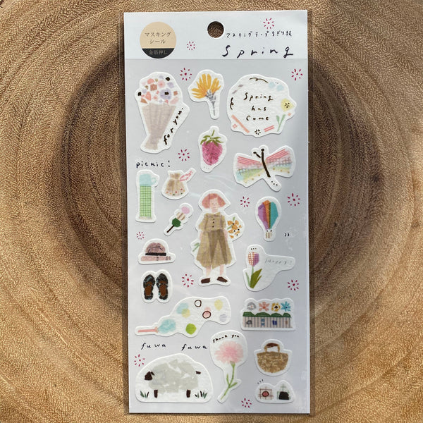 Miki Tamura Washi Sticker, Four Seasons | 田村美紀和紙貼紙, 四季