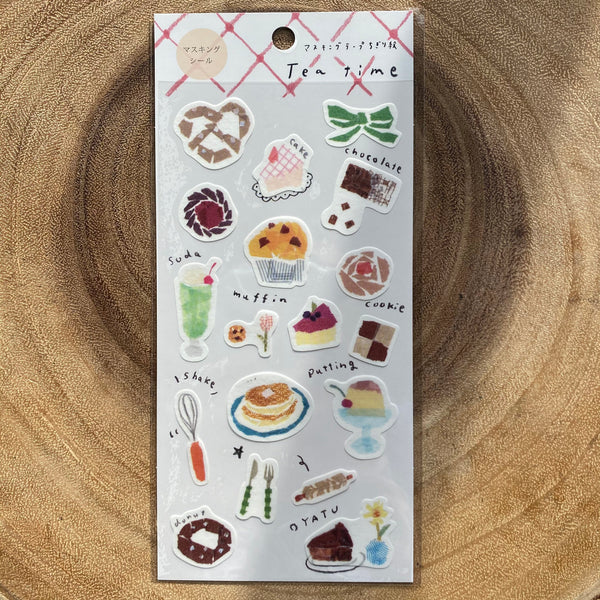 Miki Tamura Washi Sticker, Gourmet | 田村美紀和紙貼紙, 美食