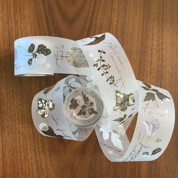 Mr. Eggplants PET Tape, Old Leaves | 茄子先生, 舊葉紙膠帶