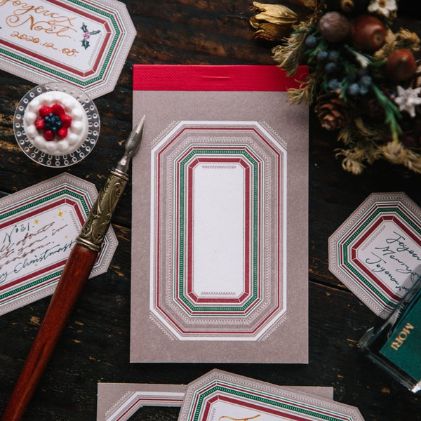 Ours Letterpress Label Book, Winter | 漢克 x 庫巴 活版便箋本, 冬日標籤