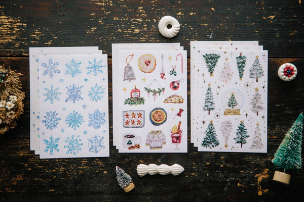 Ours Sticker Pack, Winter Season | 漢克 x 庫巴貼紙包 冬日季節