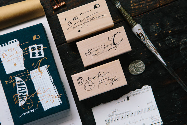Ours Stamp Daily Cursive Set A | 漢克 x 庫巴 日常草書印章組 A