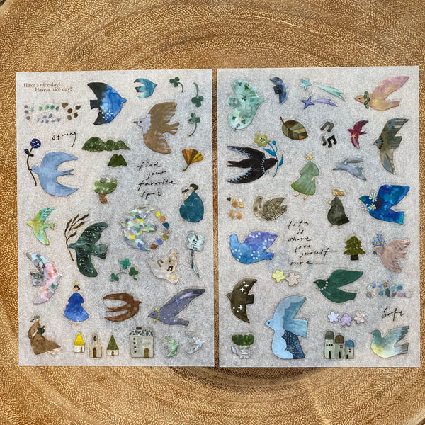 Pion Print-On Transfer Sticker, Bird Island | Pion 轉印貼紙, 鳥嶼