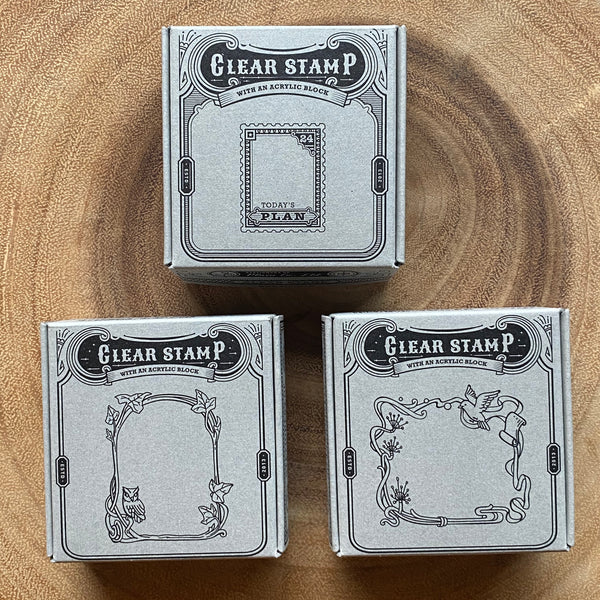 Plain Clear Stamp | 直物 透明印章