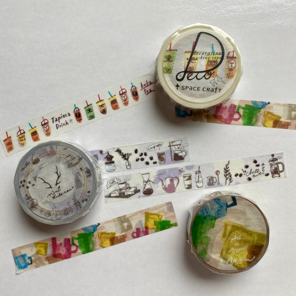 Round Top Washi Tape, Beverage | MiriKulo:rer 紙膠帶, 飲品