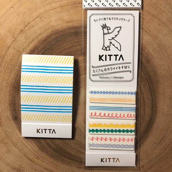 King Jim KITTA Washi Strips, Slim | 錦宮 KITTA和紙標籤貼紙 窄版系列