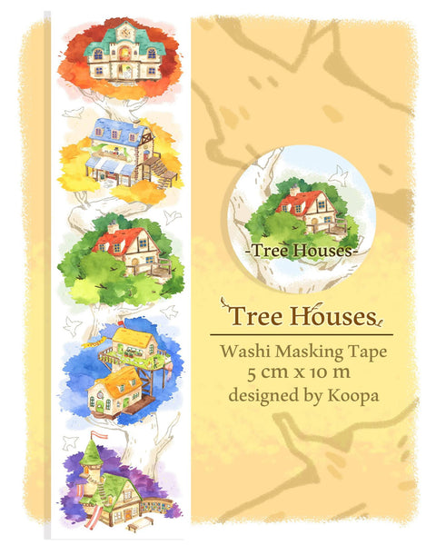 Ours Washi Tape - Tree Houses