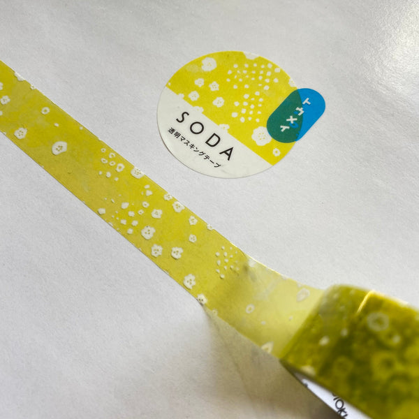 King Jim SODA Clear PET Tape, Blossom | 錦宮 SODA透明PET膠帶