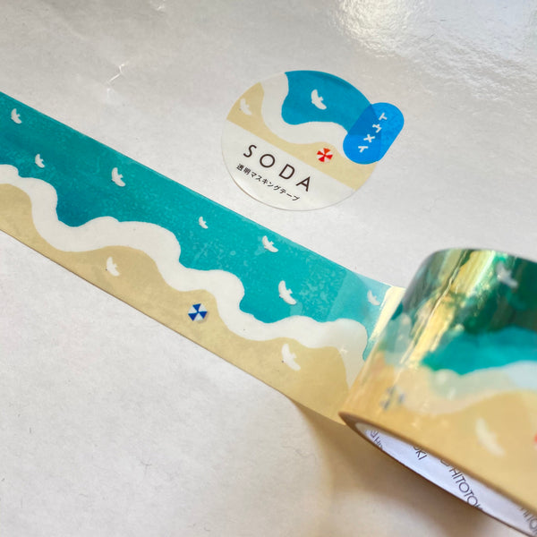 King Jim SODA Clear PET Tape, Scenery | 錦宮 SODA透明PET膠帶